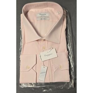 Camicissima Verona Slim Fit Dress Shirt – 100% Cotton – Light Pink – Size 20½ /